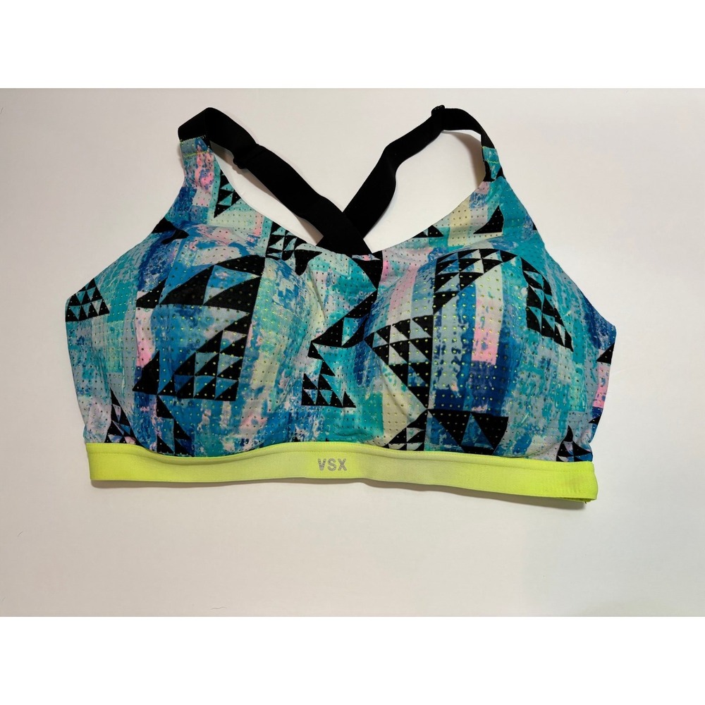 Lot 5 Victoria's Secret VSX Lightweight Sports Bra 36DD Wire Free Crossback - Picture 9 of 12